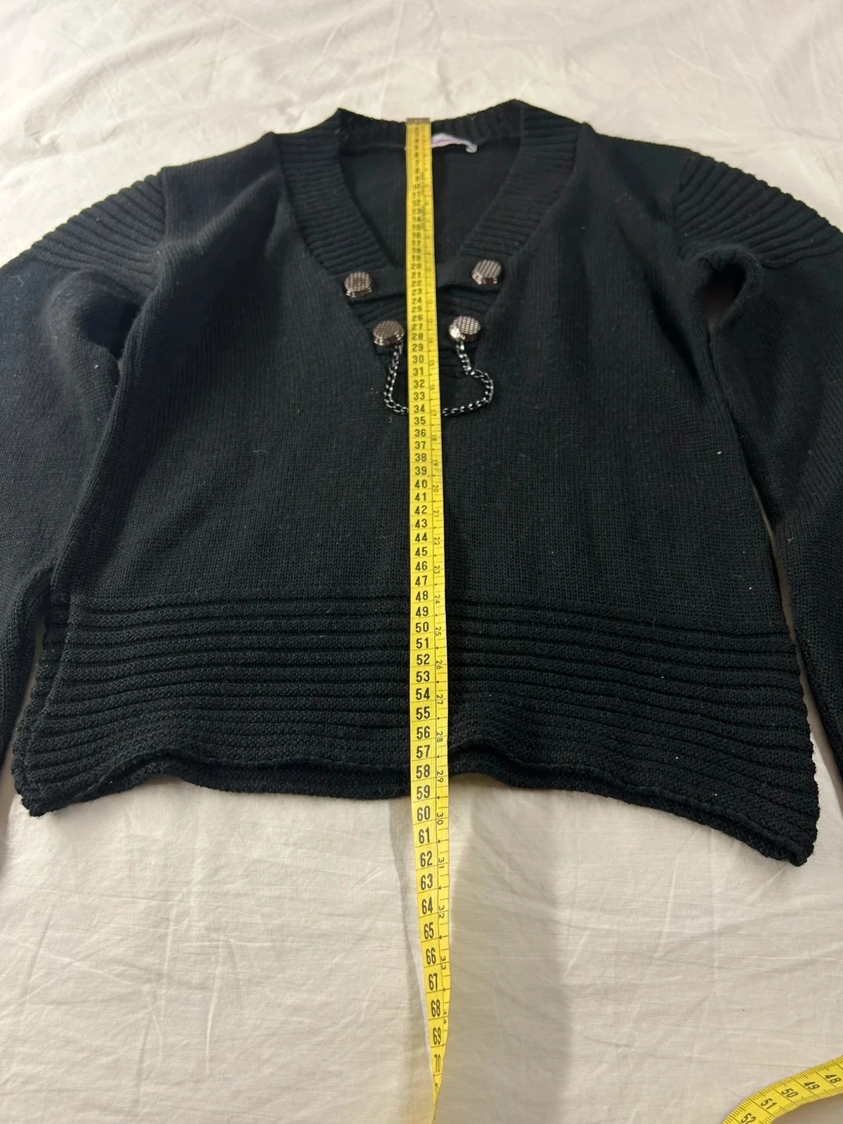 Cardigan vintage estilo Sharon’s rétro Y2k 50% lâna tamanho único – photo 7